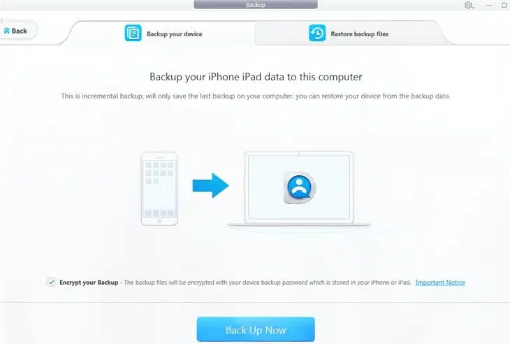 Backup iPhone, iPad, or iPod Touch on Windows PC