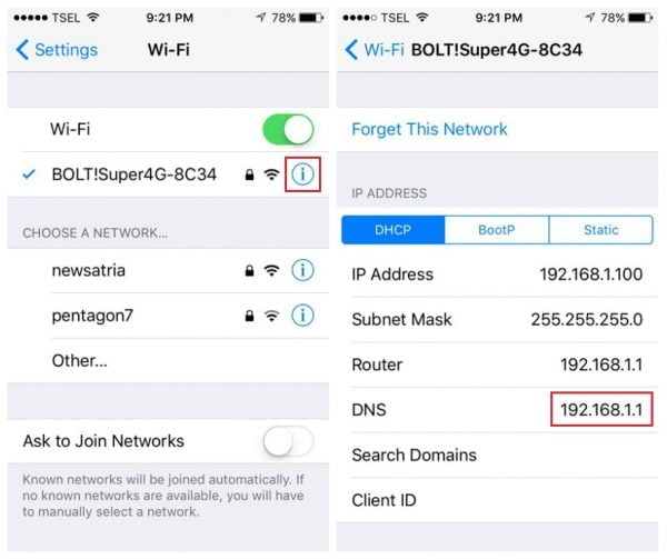 تنظیمات DNS را تغییر دهید