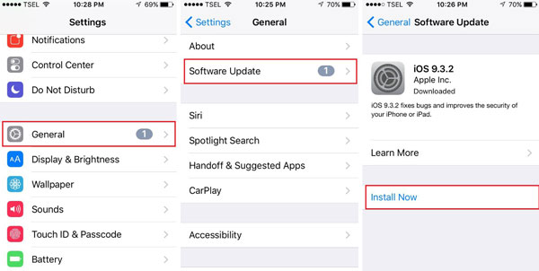 دلیل قطع شدن وای فای ایفون : بروزرسانی iOS